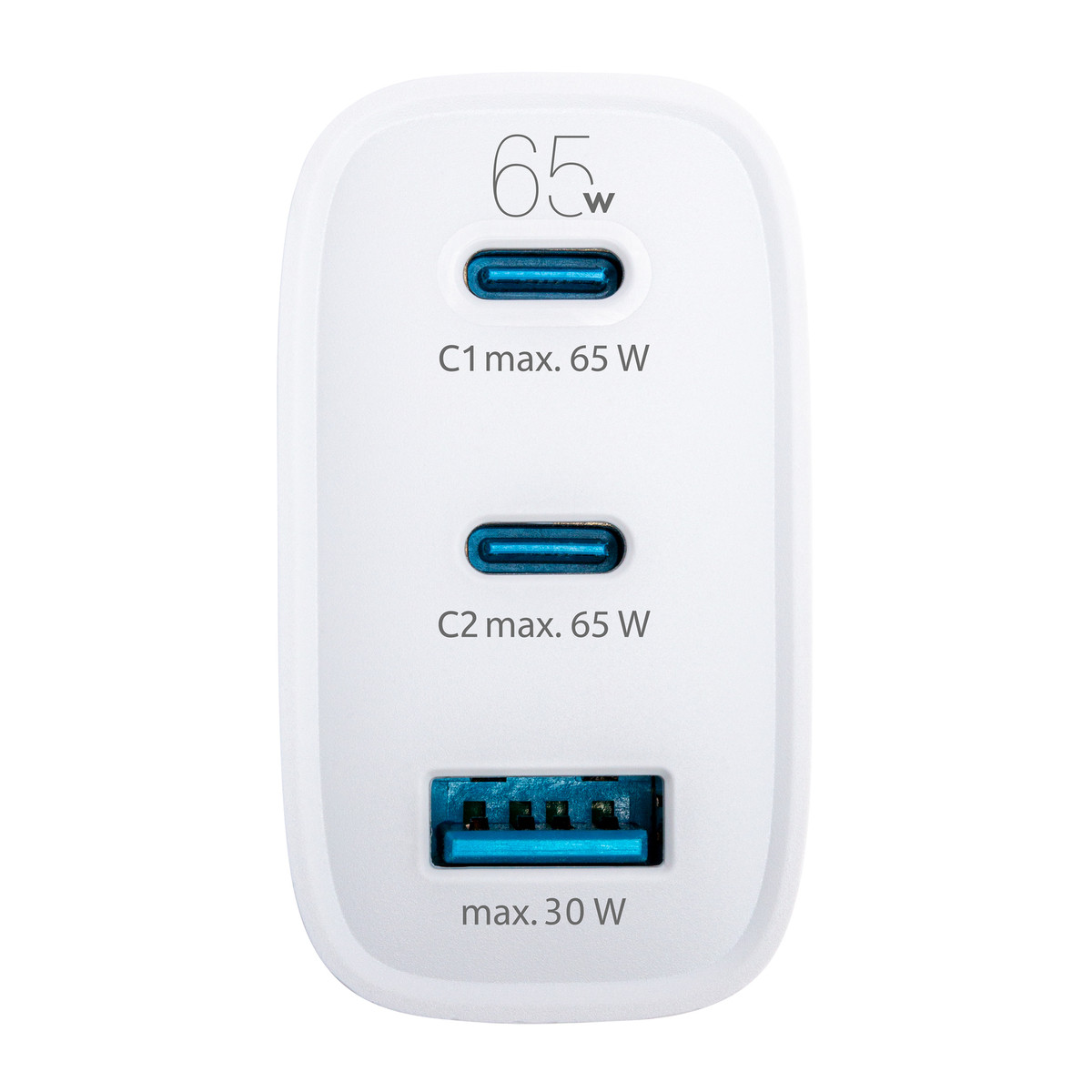 USB Ladegerät GaN 3-Port REEVES-LIMA weiß 65 Watt USB Ladegerät GaN 3-Port REEVES-LIMA weiß 65 Watt