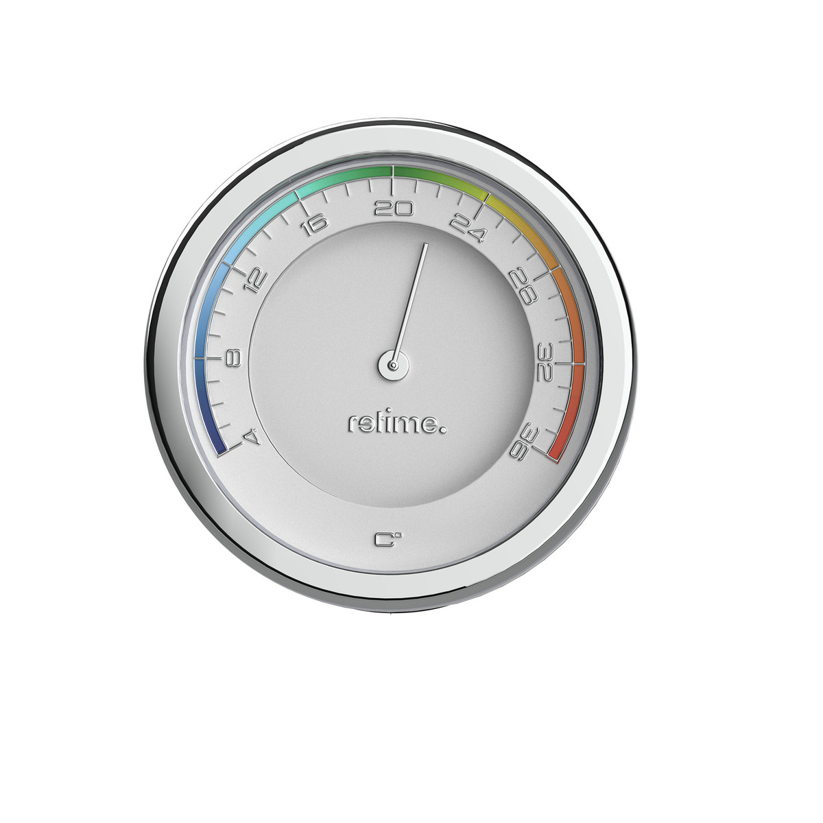 Thermometer RETIME-ROCK Thermometer white/silver 44mm Thermometer RETIME-ROCK Thermometer white/silver 44mm