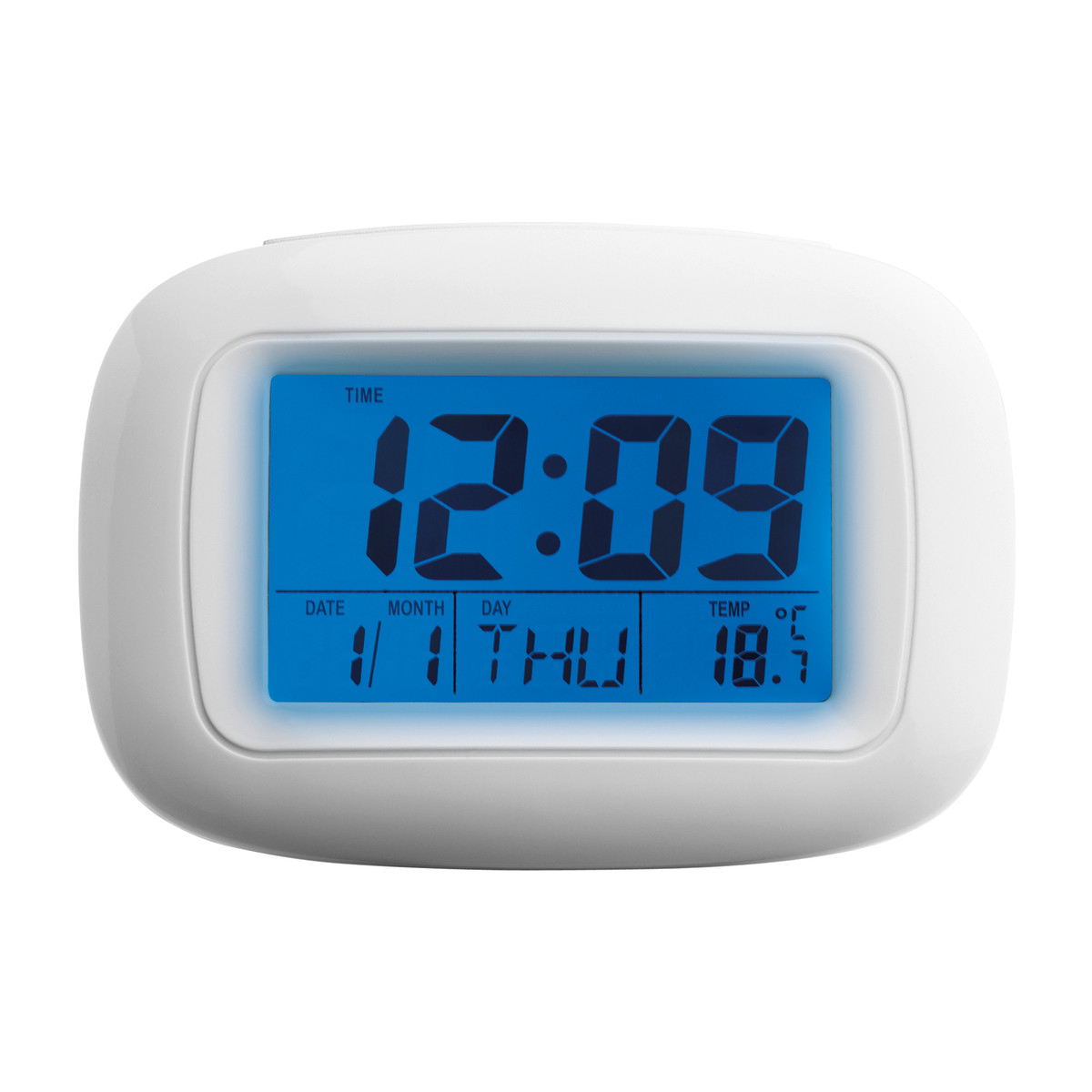 Alarmuhr mit Thermometer REEVES-DILI weiß Alarmuhr mit Thermometer REEVES-DILI weiß
