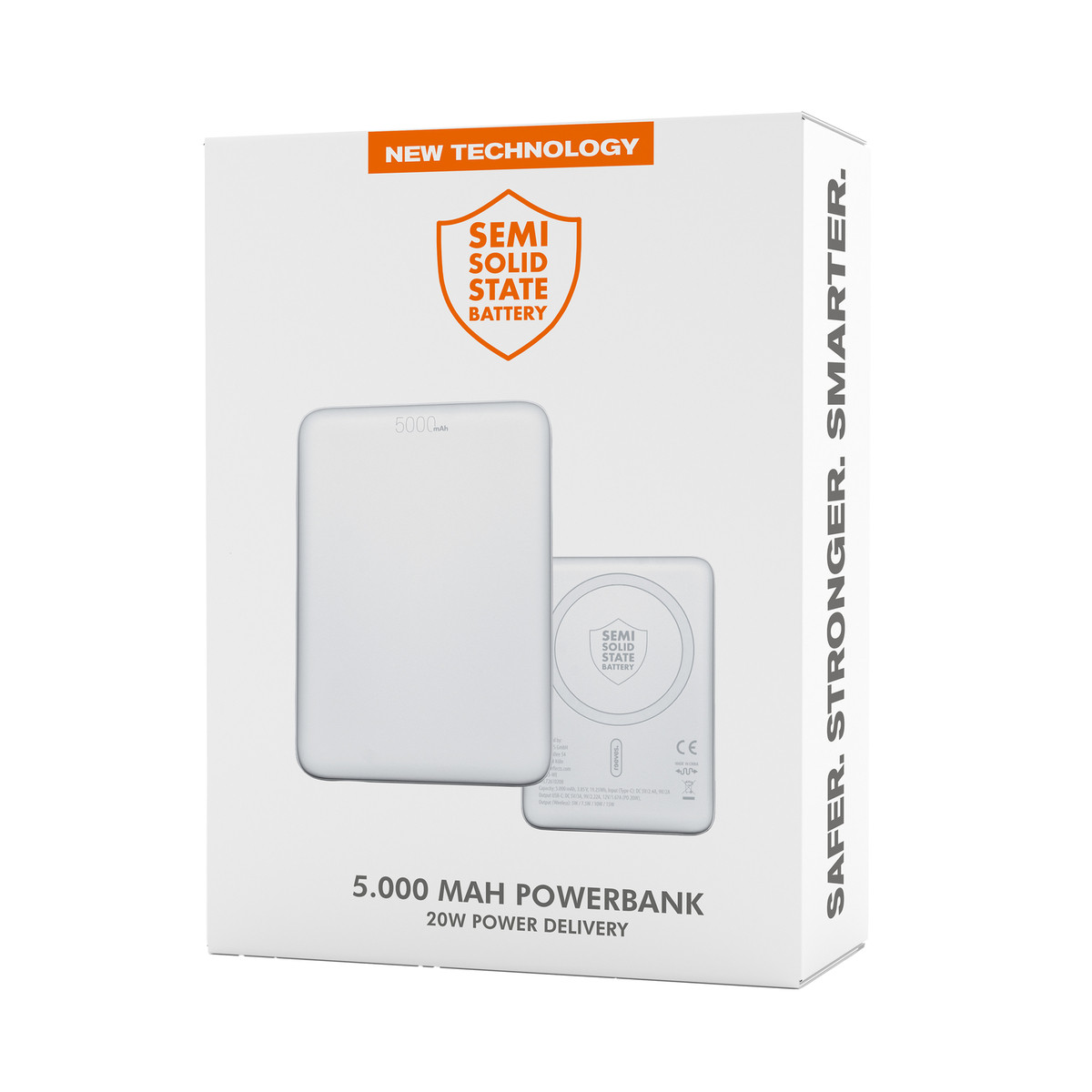 Magnetische 15W Wireless Powerbank REEVES-WATTRON PLUS V weiß 5000 mAh Magnetische 15W Wireless Powerbank REEVES-WATTRON PLUS V weiß 5000 mAh