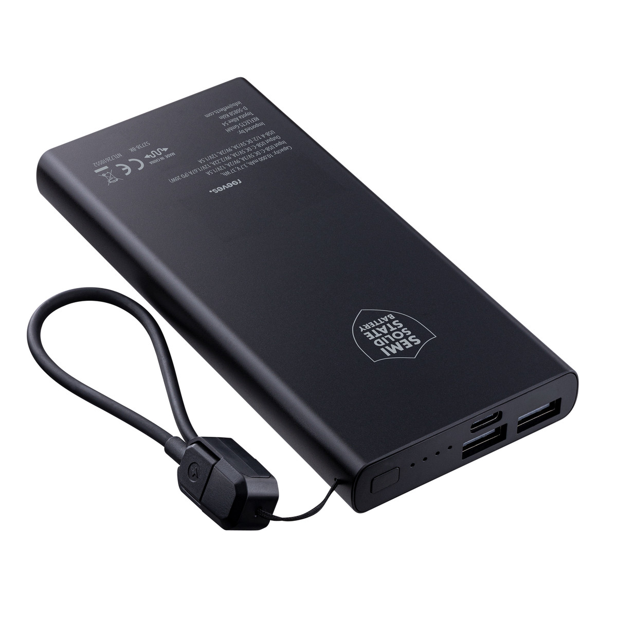 Powerbank REEVES-WATTRON CORE X schwarz 10000 mAh Powerbank REEVES-WATTRON CORE X schwarz 10000 mAh