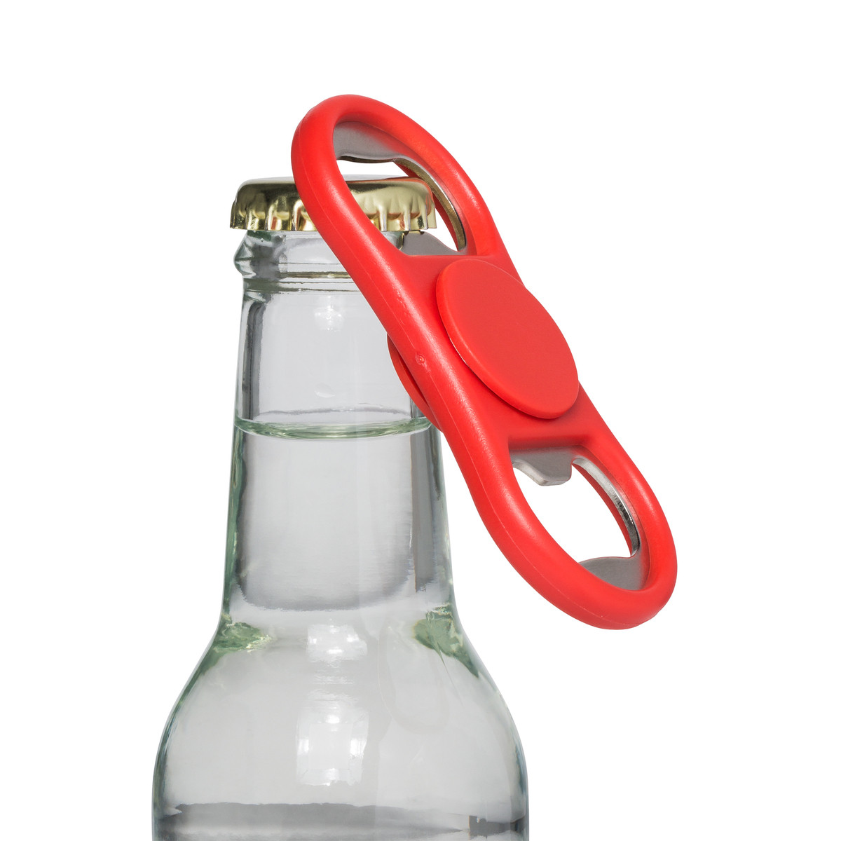 Spinner bottle opener REFLECTS-LERWICK red Spinner bottle opener REFLECTS-LERWICK red