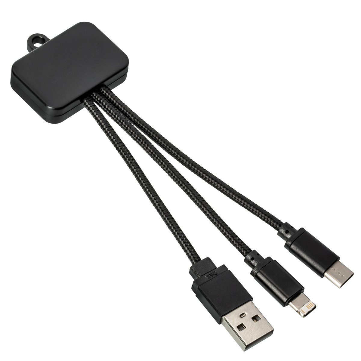 3-in-1 Ladekabel REEVES-TARRAGONA schwarz 3-in-1 Ladekabel REEVES-TARRAGONA schwarz