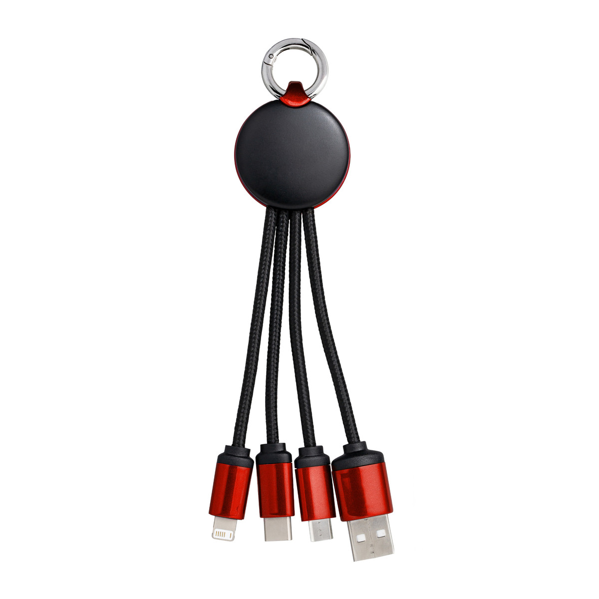 Câble de Charge 3 en 1 avec Lumière REEVES-PUHALANI rouge / rouge Câble de Charge 3 en 1 avec Lumière REEVES-PUHALANI rouge / rouge
