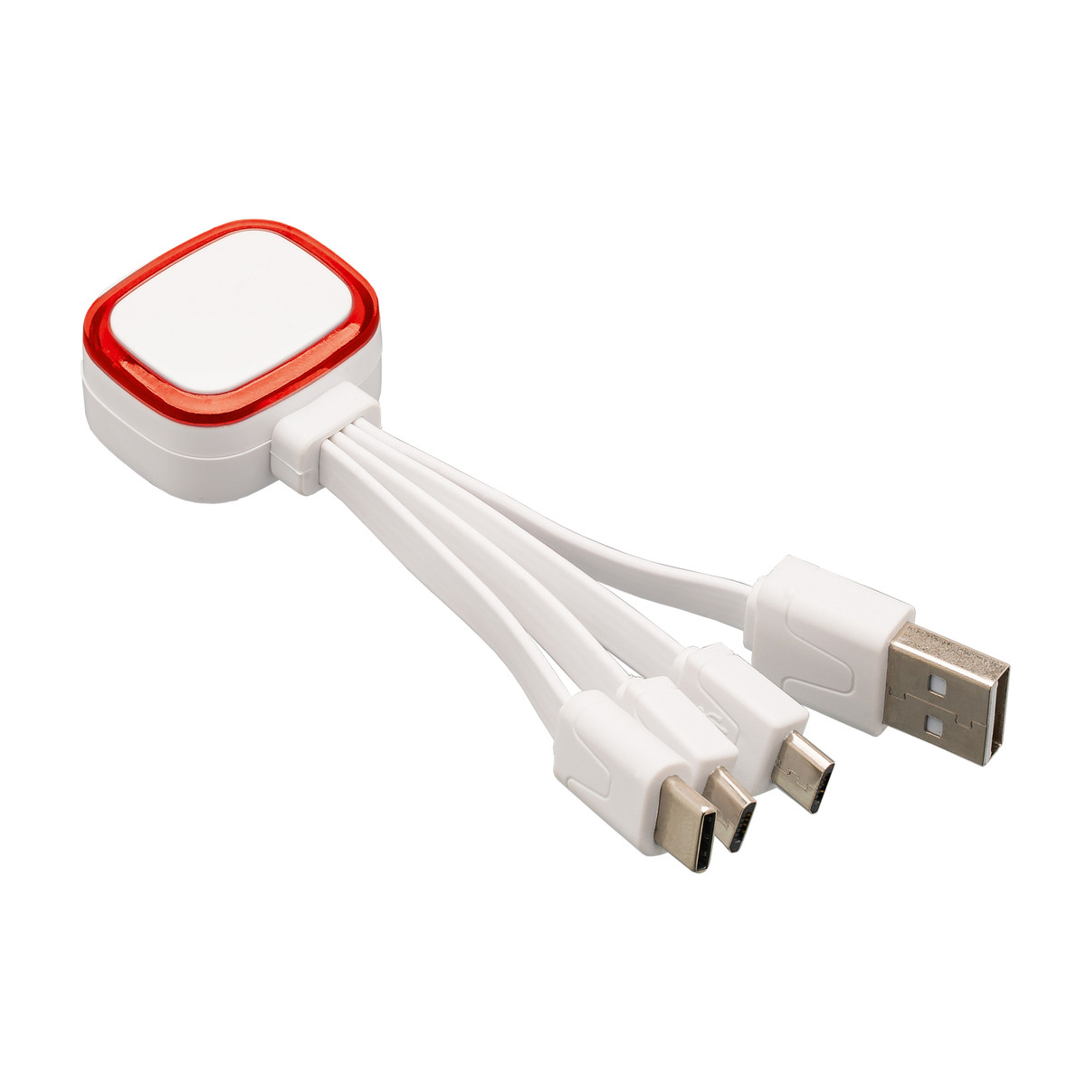 Multi USB charging cable COLLECTION 500 red Multi USB charging cable COLLECTION 500 red