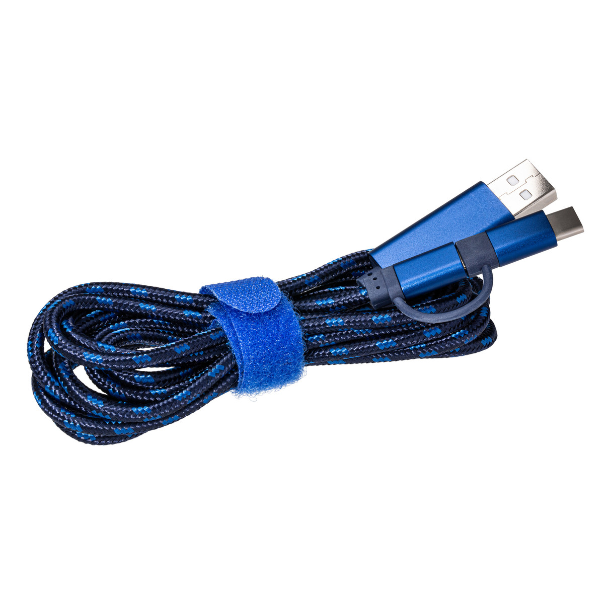 Cable de Charge avec Connexion 3 en 1 REEVES-ASSISI bleu Cable de Charge avec Connexion 3 en 1 REEVES-ASSISI bleu