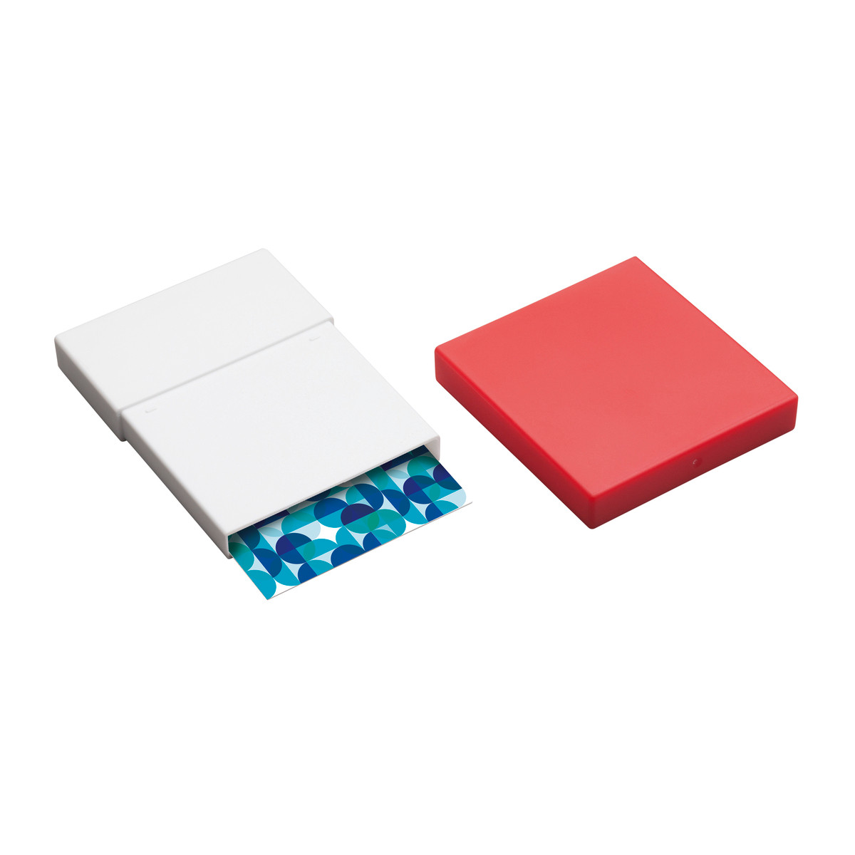 Credit and business card box REFLECTS-KELMIS white/red Credit and business card box REFLECTS-KELMIS white/red