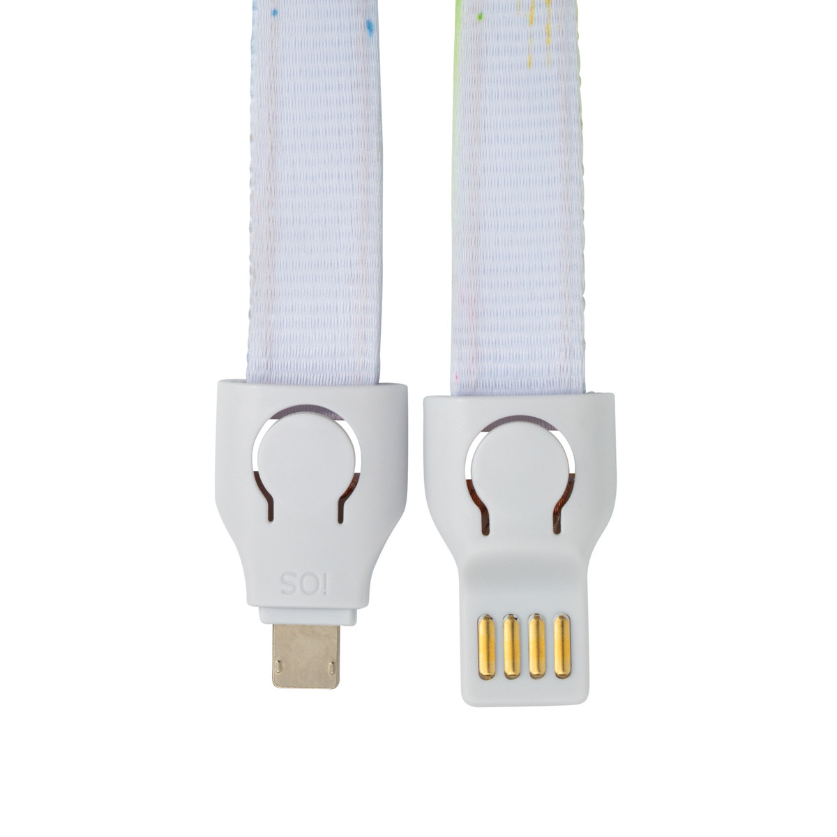 2-in-1 Charging Cable Lanyard Charging Cable / Micro+8pin / 20cm / RF
