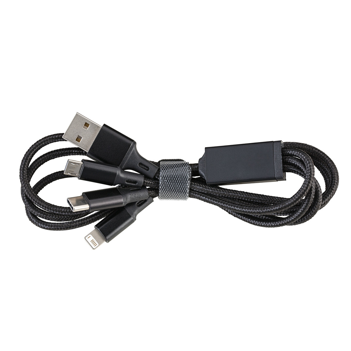 3-in-1 Charging Cable with Light REEVES-HAMPTON black 3-in-1 Charging Cable with Light REEVES-HAMPTON black