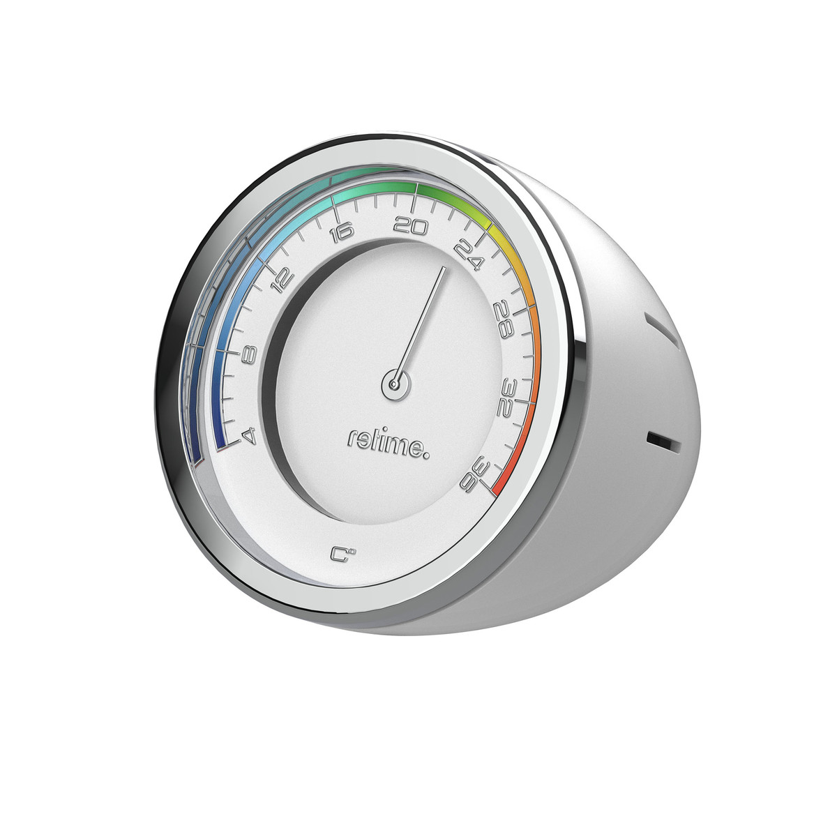 Thermometer RETIME-ROCK Thermometer white/silver 44mm Thermometer RETIME-ROCK Thermometer white/silver 44mm