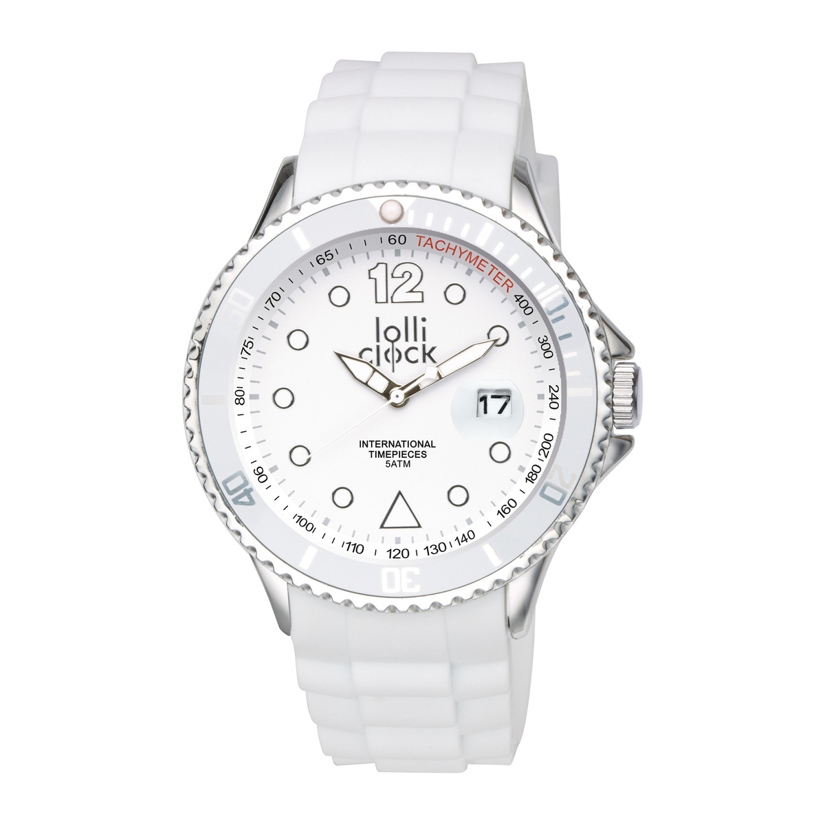 Armbanduhr LOLLICLOCK-CHROME DATE weiß Armbanduhr LOLLICLOCK-CHROME DATE weiß