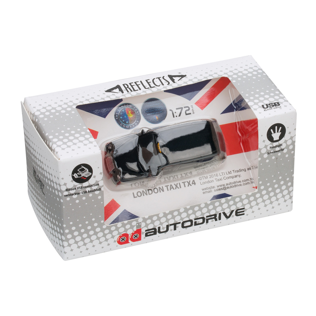 USB-Speicherstick London Taxi TX4 1:72 schwarz 16GB USB-Speicherstick London Taxi TX4 1:72 schwarz 16GB