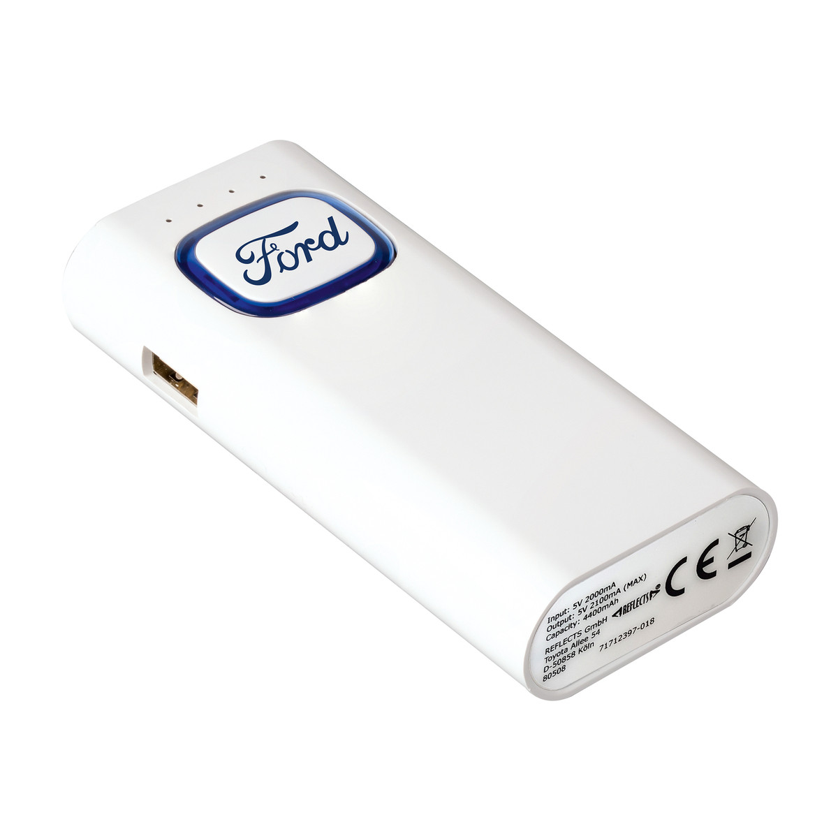 Powerbank mit COB LED Taschenlampe COLLECTION 500 blau Powerbank mit COB LED Taschenlampe COLLECTION 500 blau