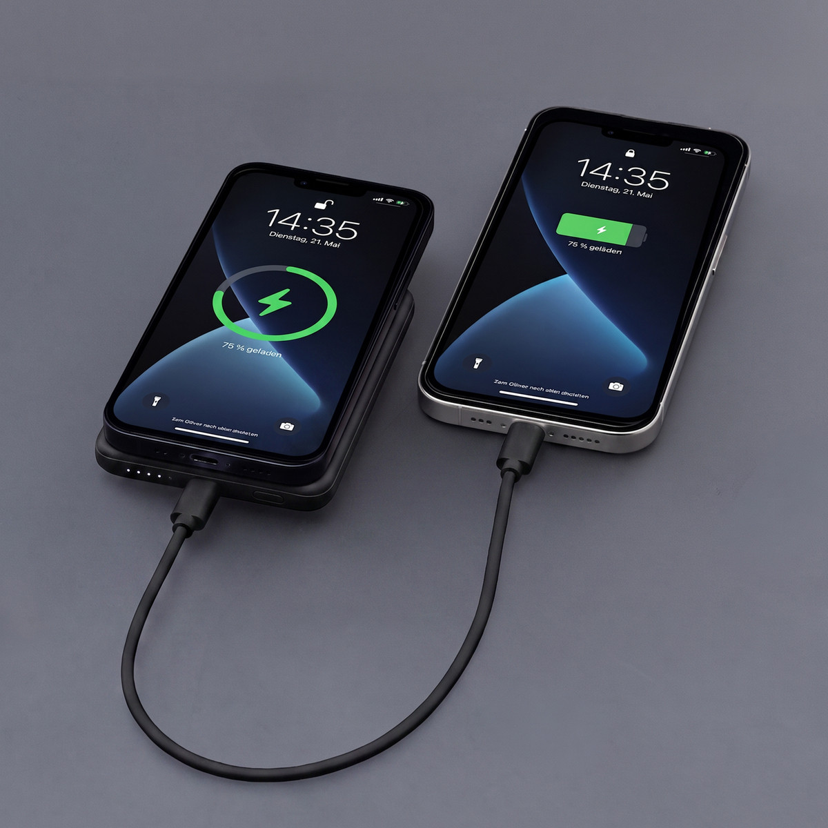 Magnetische 15W Wireless Powerbank REEVES-WATTRON PLUS V schwarz 5000 mAh Magnetische 15W Wireless Powerbank REEVES-WATTRON PLUS V schwarz 5000 mAh