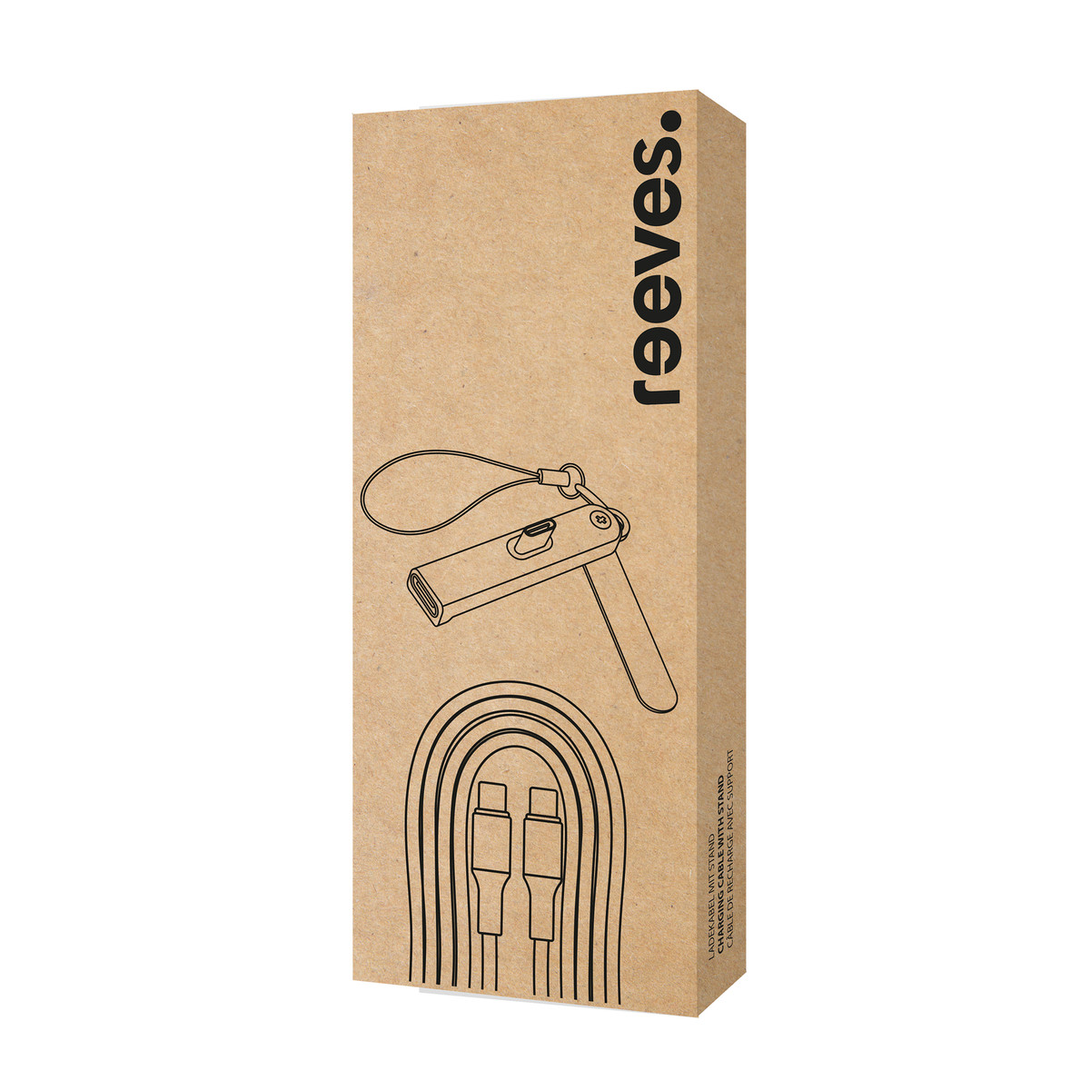 Ladekabel mit Stand REEVES-PORTHAM CABLE schwarz Ladekabel mit Stand REEVES-PORTHAM CABLE schwarz