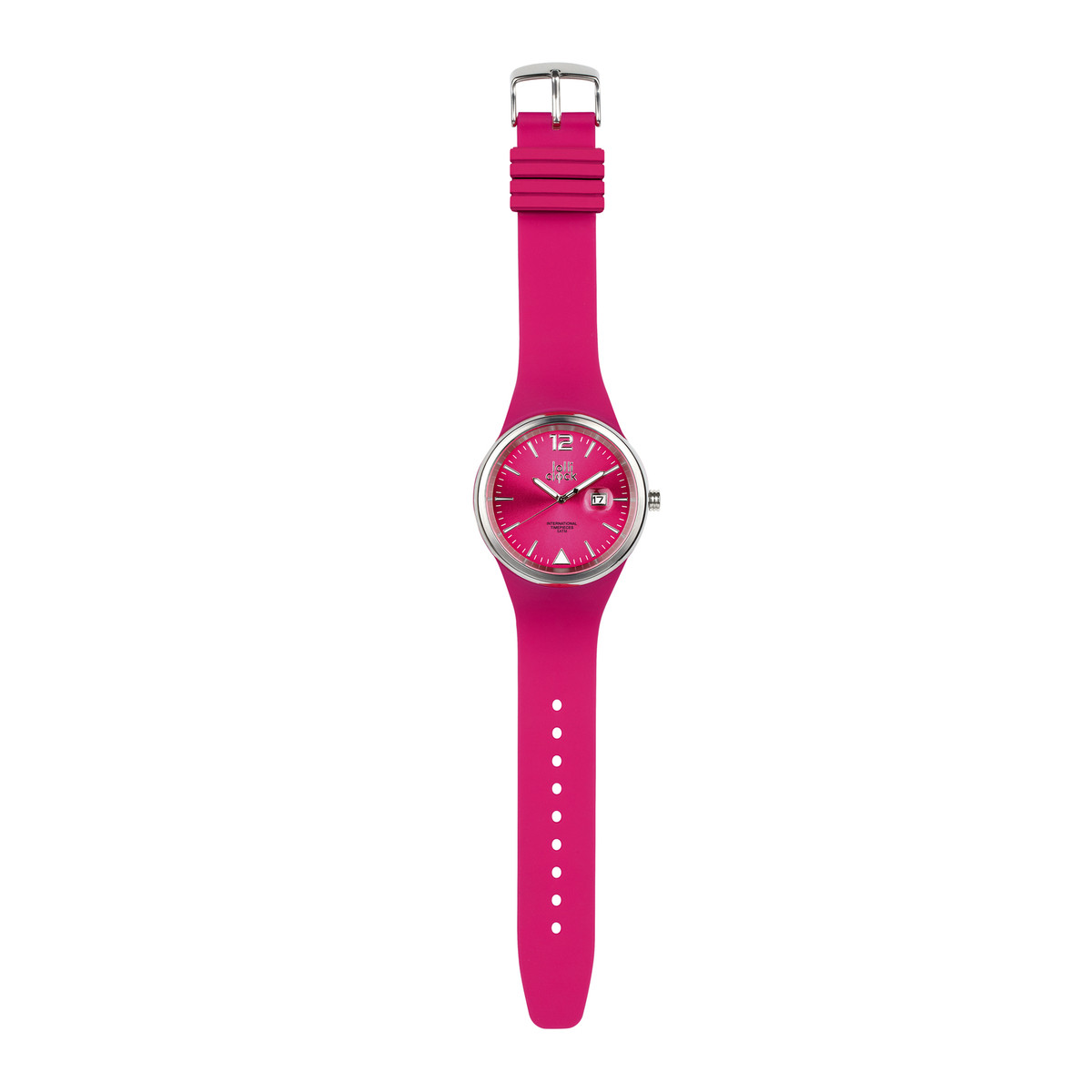 Montre LOLLICLOCK-EVOLUTION DATE magenta