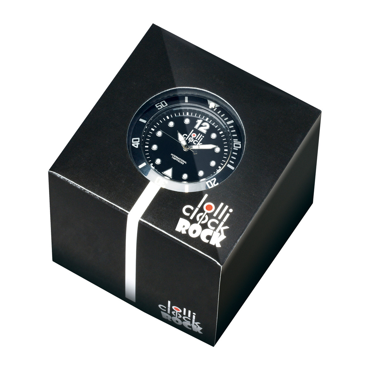 Clock LOLLICLOCK-ROCK black Clock LOLLICLOCK-ROCK black