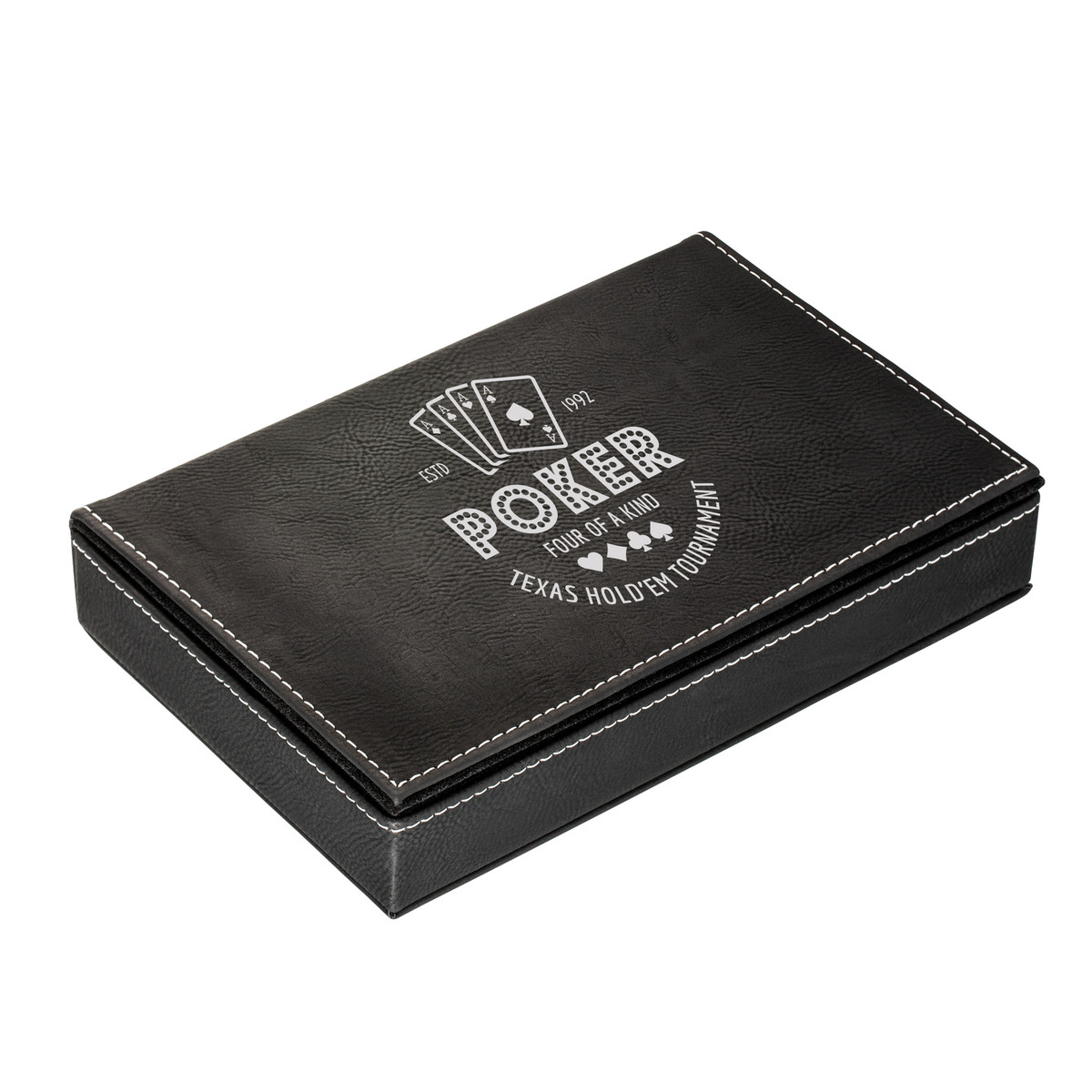 Kit de cartes à jouer avec boîte RE98-SALAMINA noir