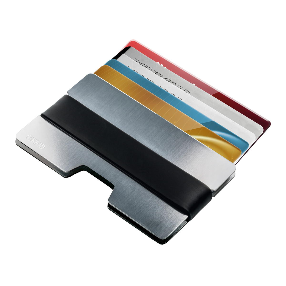 Kartenetui mit RFID-Ausleseschutz RE98-SAKUMONO silber Kartenetui mit RFID-Ausleseschutz RE98-SAKUMONO silber