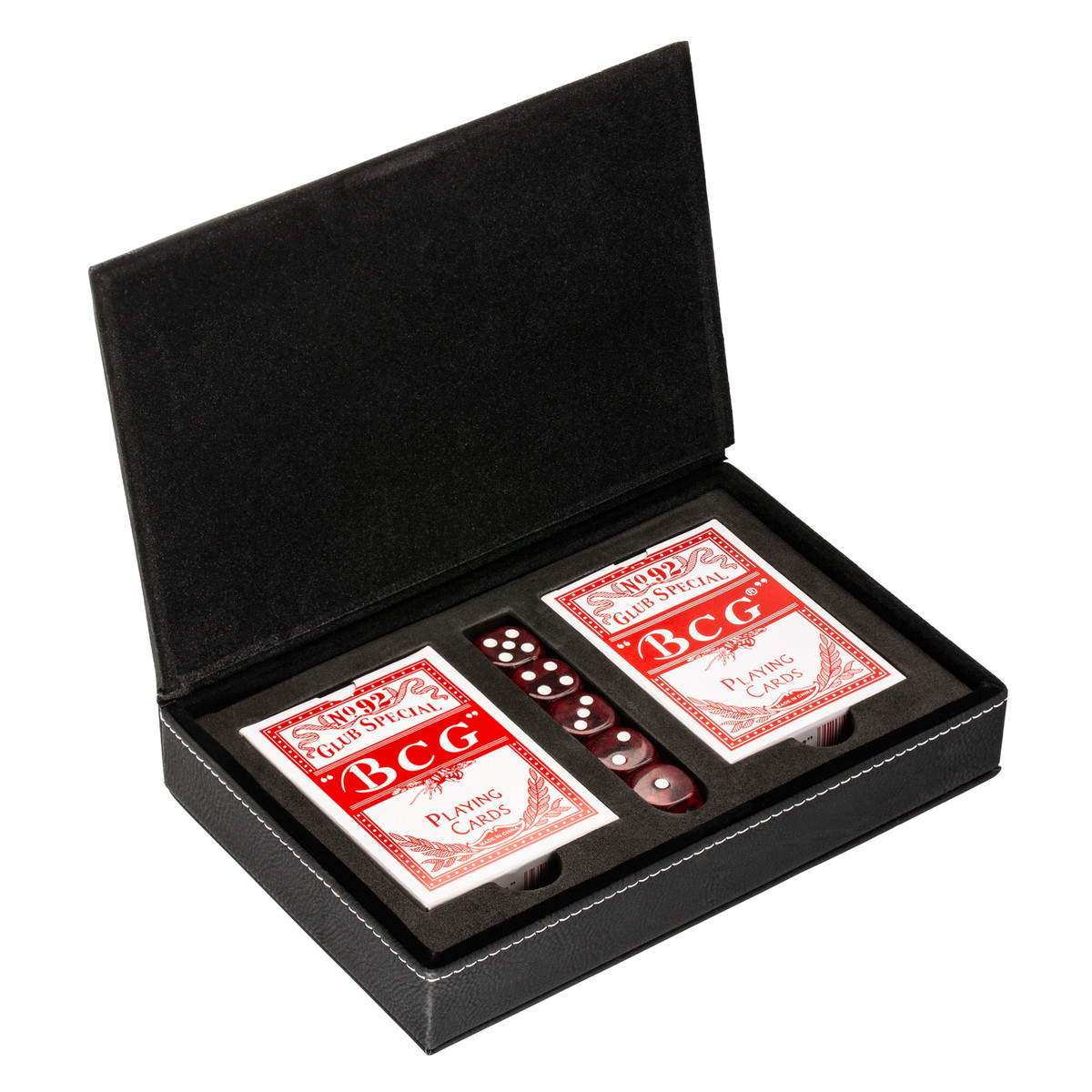 Kit de cartes à jouer avec boîte RE98-SALAMINA noir