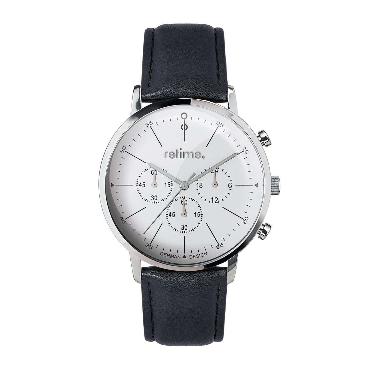 Chronograph RETIME-CHRONOGRAPHEN 666-1 white 44mm