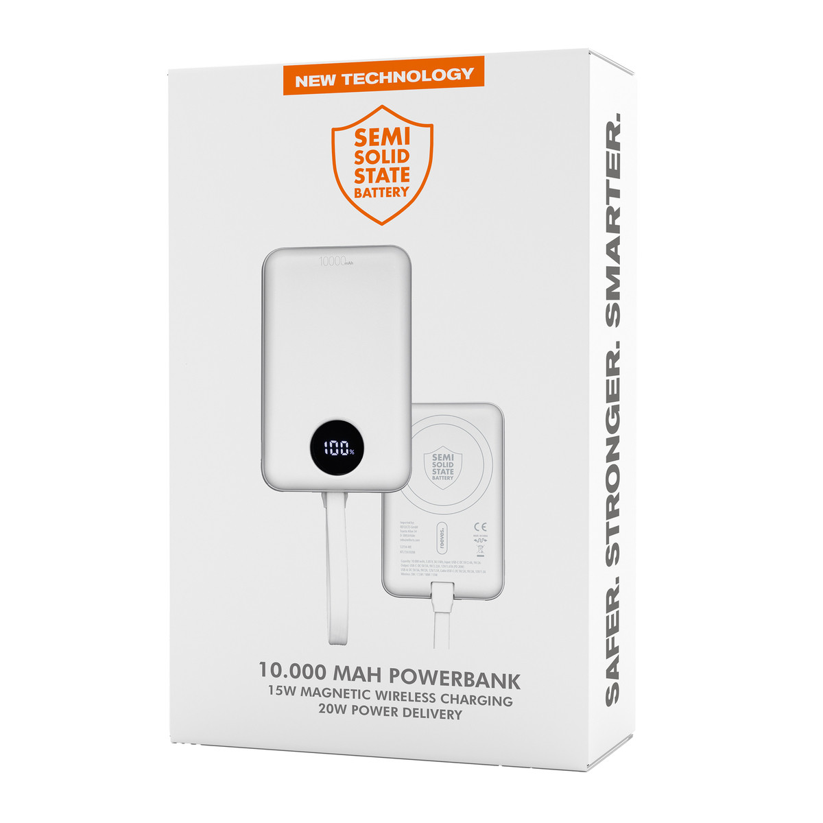 Magnetische 15W Wireless Powerbank REEVES-WATTRON PLUS X weiß 10000 mAh Magnetische 15W Wireless Powerbank REEVES-WATTRON PLUS X weiß 10000 mAh