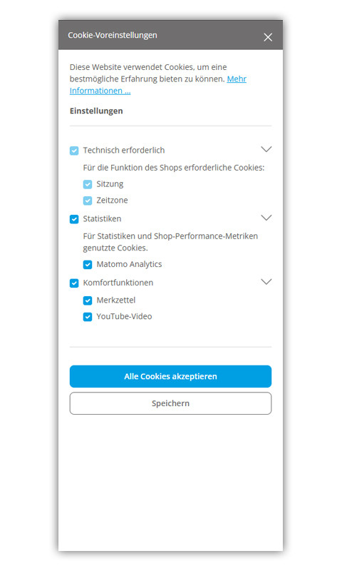 Screenshot Cookie Constent Screenshot Cookie Consent Reflects