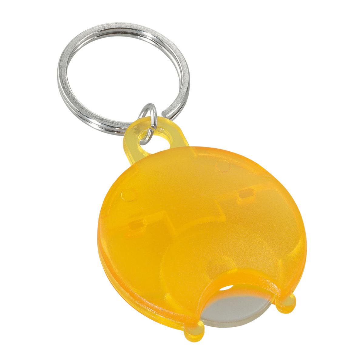 Porte-clés jeton de chariot REFLECTS-TRANSPARENT YELLOW Porte-clés jeton de chariot REFLECTS-TRANSPARENT YELLOW