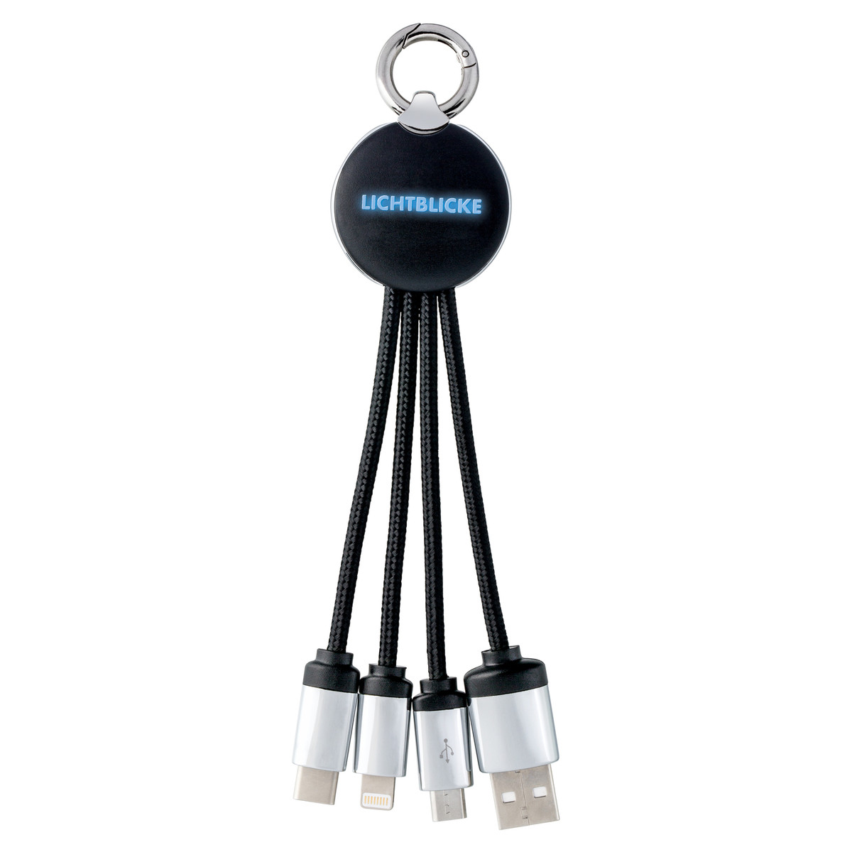 Câble de charge 3 en 1 avec éclairage REFLECTS-PUHALANI échantillon marqué