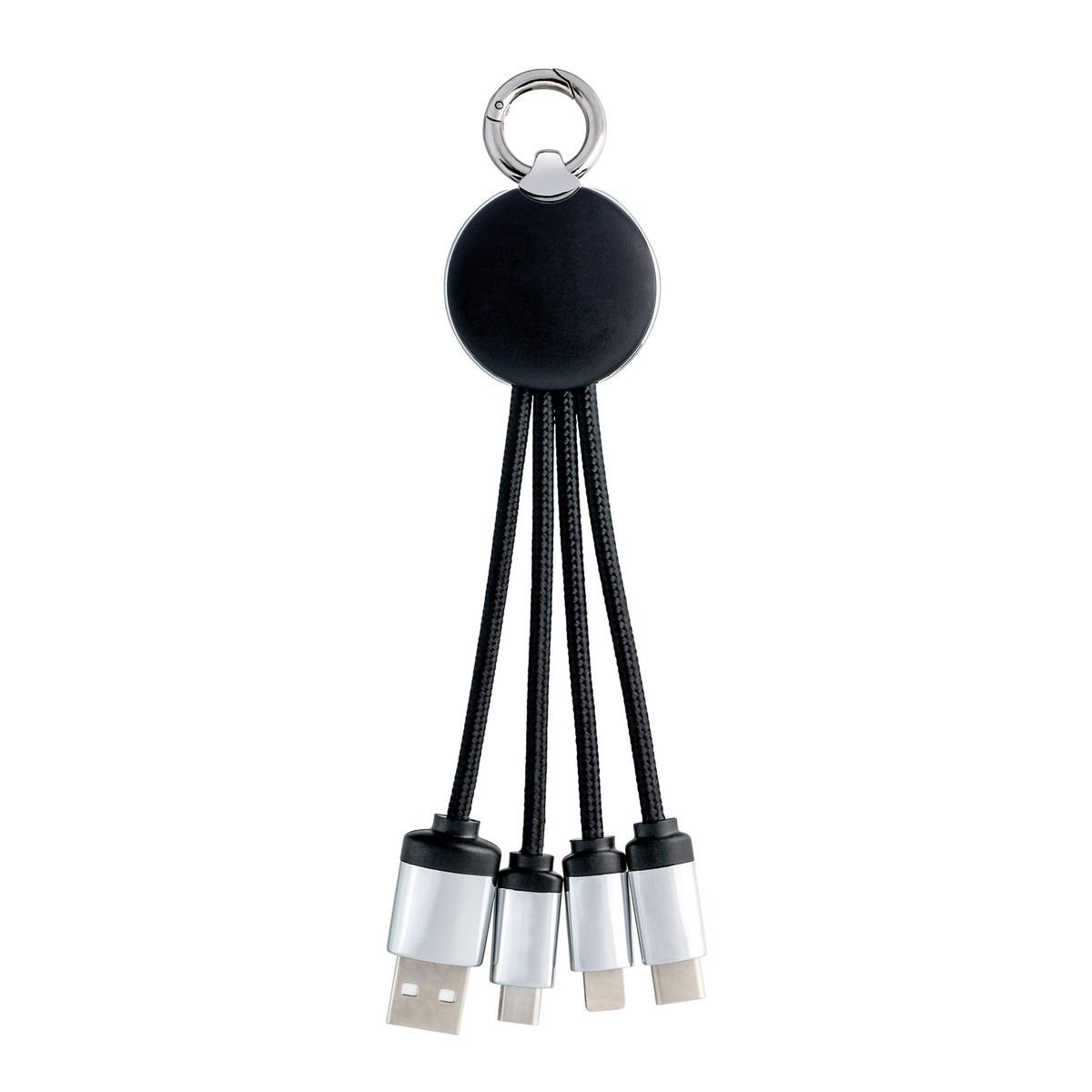 3-in-1 Ladekabel mit Beleuchtung REEVES-PUHALANI schwarz / blau 3-in-1 Ladekabel mit Beleuchtung REEVES-PUHALANI schwarz / blau