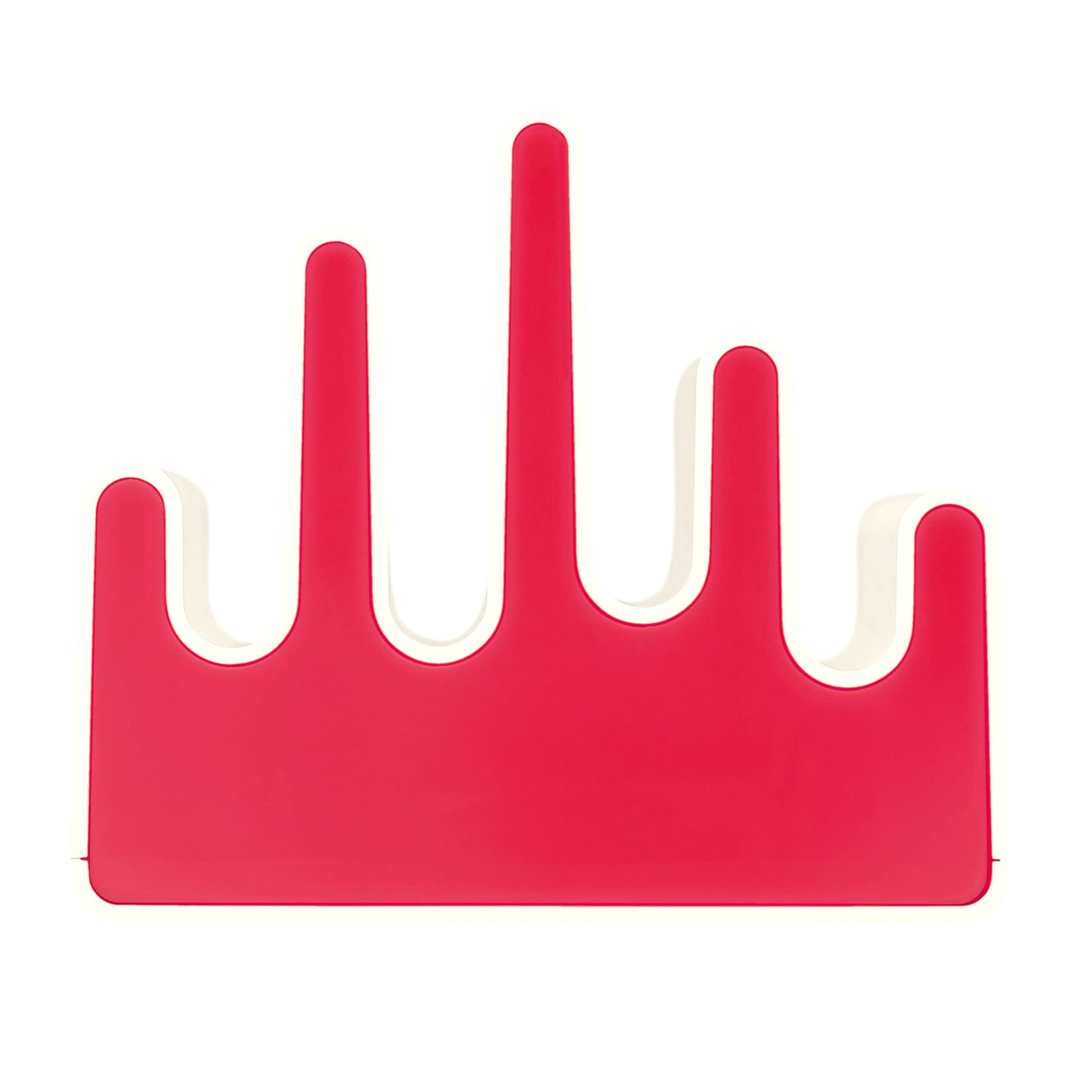 Multiple USB Charging Station with Mood Light Function REFLECTS-BURGUNDY
