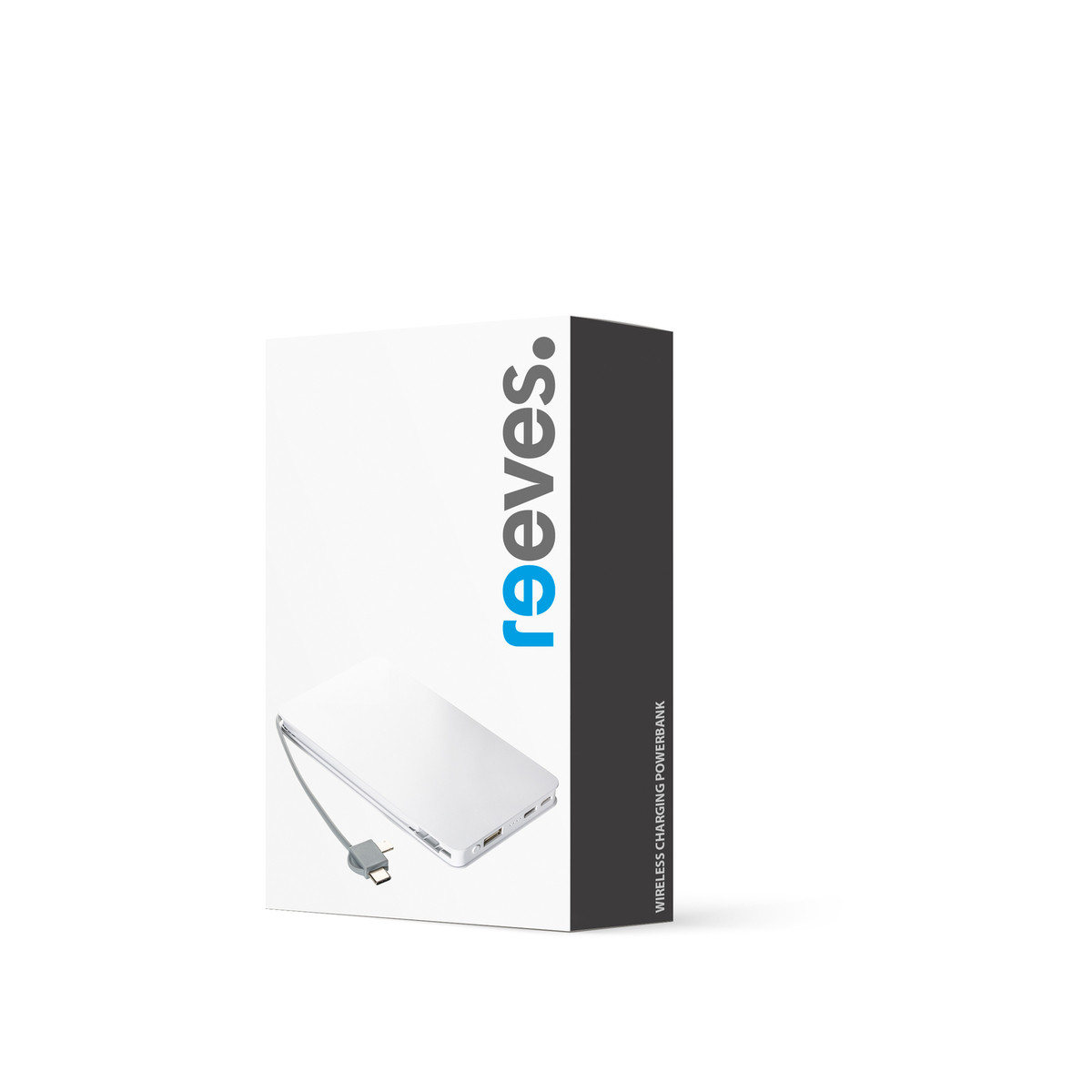 Chargeur Sans Fil & Powerbank REEVES-BASEL blanc 5000 mAh Chargeur Sans Fil & Powerbank REEVES-BASEL blanc 5000 mAh