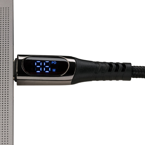 USB-C Cable with Display and Cable Tie REEVES-CONVERTICS DIGITAL black ...