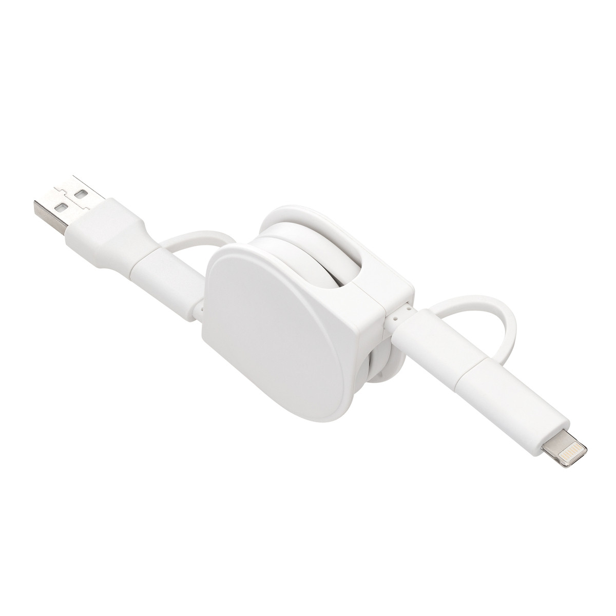 6-in-1 Ladekabel REEVES-SNAKE II weiß