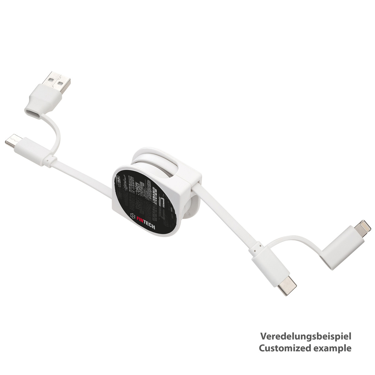6-in-1 Charging Cable REEVES-SNAKE II white 6-in-1 Charging Cable REEVES-SNAKE II white