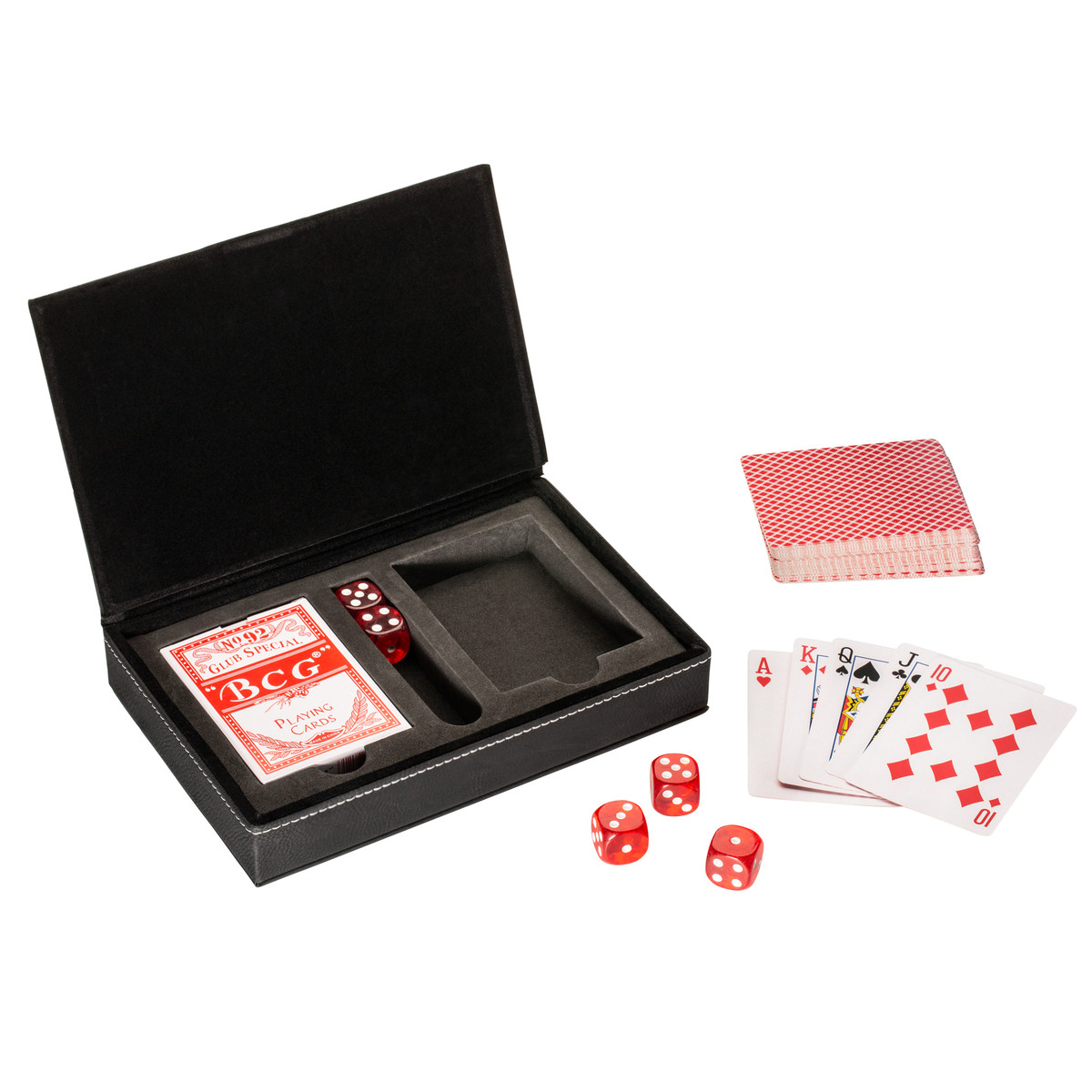 Kit de cartes à jouer avec boîte RE98-SALAMINA noir