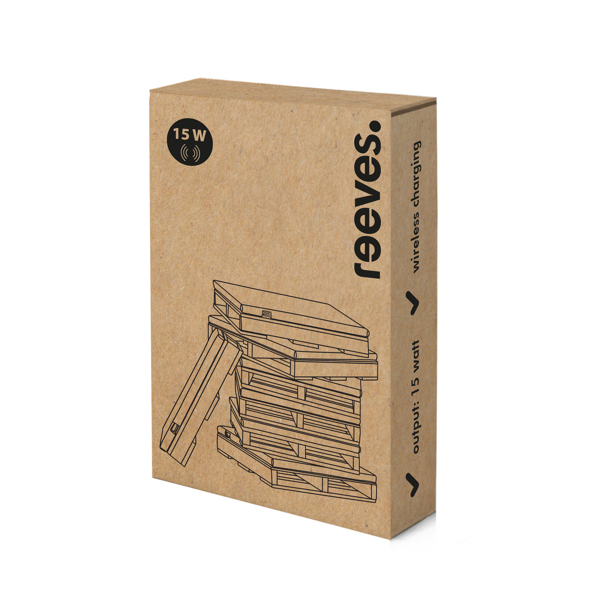 Chargeur Sans Fil REEVES-ALMATY II blanc 15 Watt
