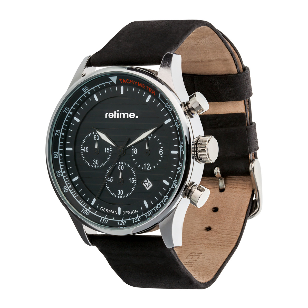 Chronograph RETIME-CHRONOGRAPHEN 708-2 schwarz 43,5mm Chronograph RETIME-CHRONOGRAPHEN 708-2 schwarz 43,5mm