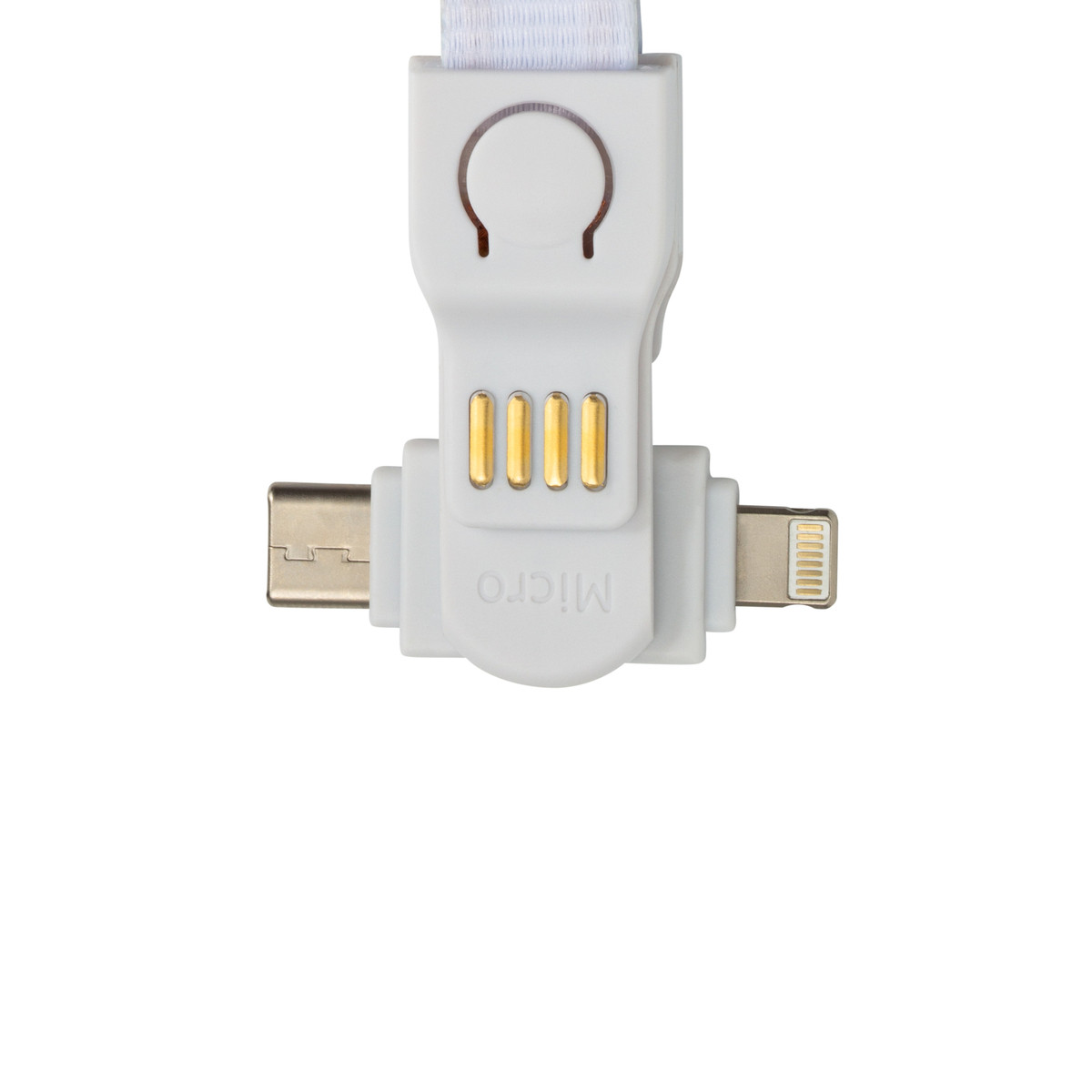 3-in-1 Charging Cable Lanyard Charging Cable / Micro+8pin & USB-C / 90cm 3-in-1 Charging Cable Lanyard Charging Cable / Micro+8pin & USB-C / 90cm