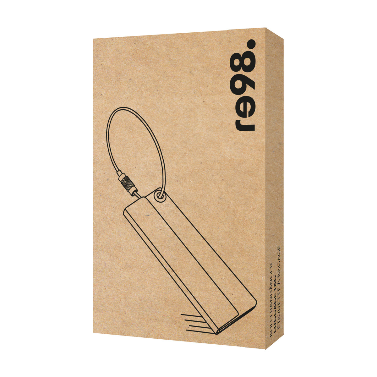 Luggage tag RE98-BORGOU grey Luggage tag RE98-BORGOU grey