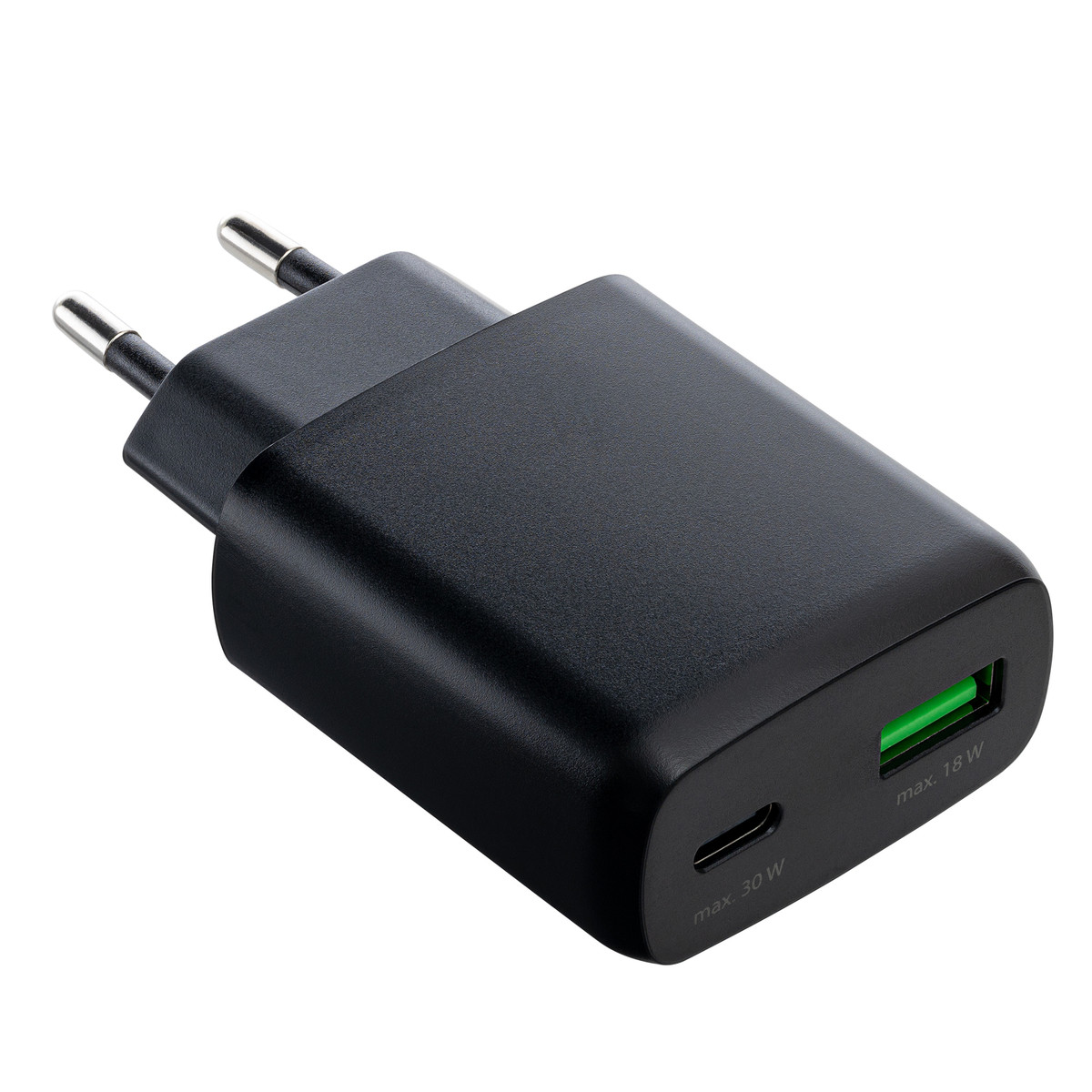 USB Ladegerät GaN 2-Port REEVES-TOMARES schwarz 30 Watt USB Ladegerät GaN 2-Port REEVES-TOMARES schwarz 30 Watt
