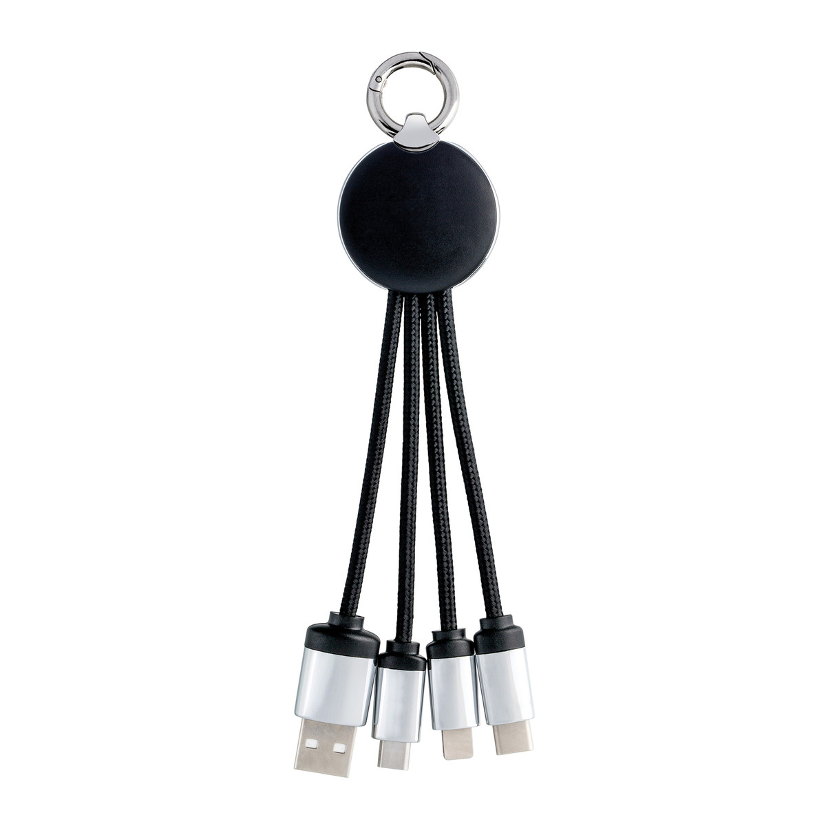 3-in-1 Ladekabel mit Beleuchtung REEVES-PUHALANI schwarz / grün 3-in-1 Ladekabel mit Beleuchtung REEVES-PUHALANI schwarz / grün