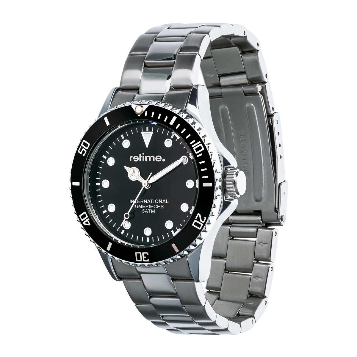 Watch RETIME-SPORT 802-101 black/silver 40mm