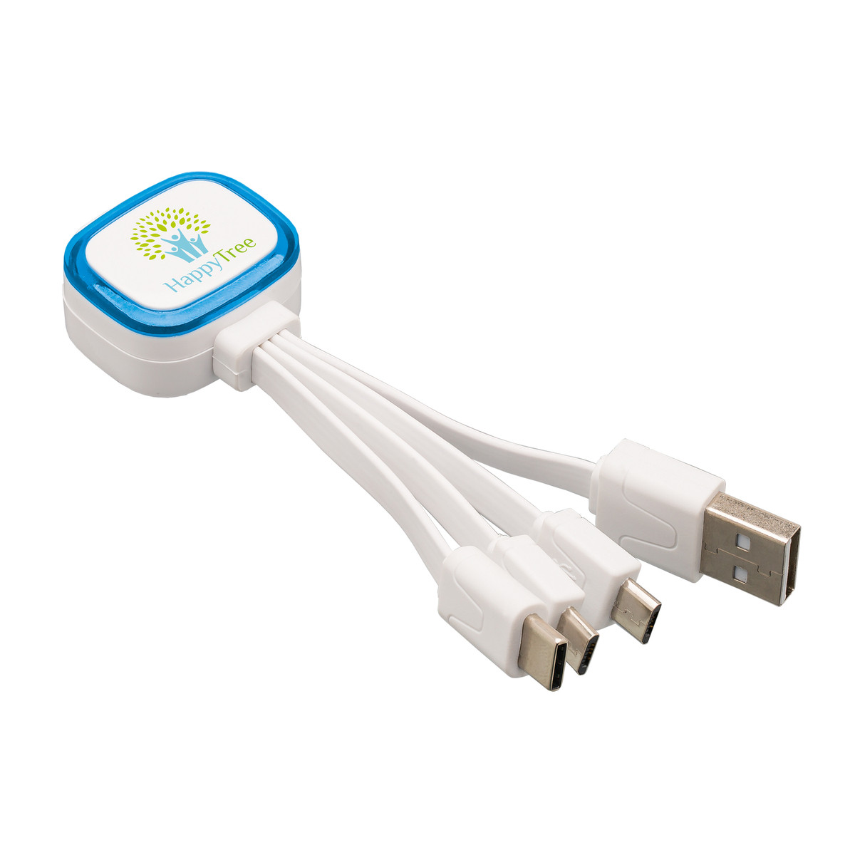 Câble de charge multi USB COLLECTION 500 bleu clair Câble de charge multi USB COLLECTION 500 bleu clair