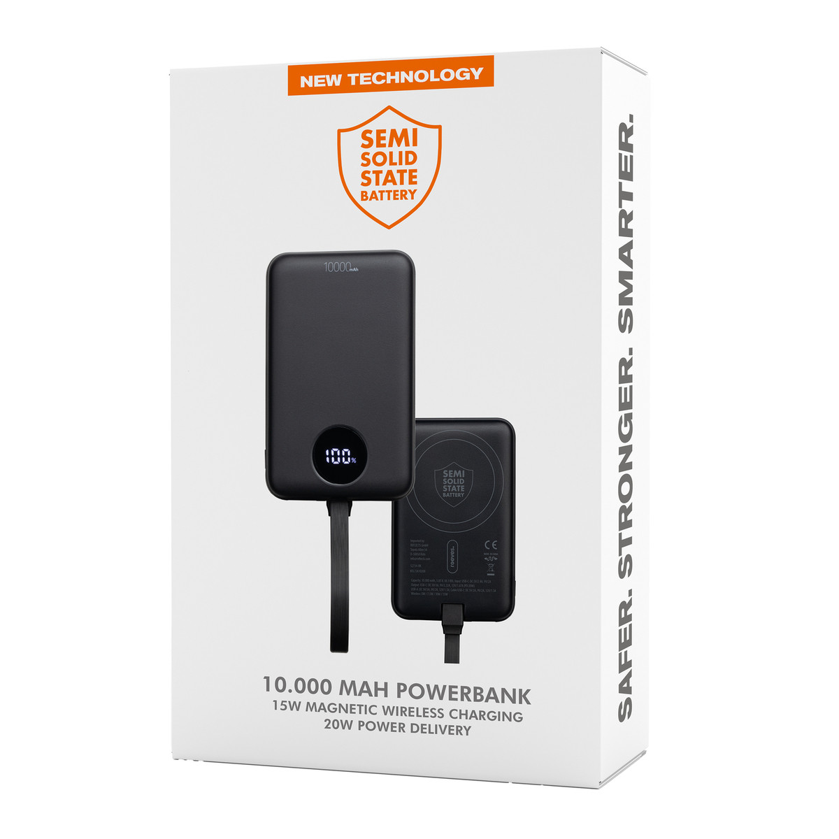 Magnetische 15W Wireless Powerbank REEVES-WATTRON PLUS X schwarz 10000 mAh Magnetische 15W Wireless Powerbank REEVES-WATTRON PLUS X schwarz 10000 mAh