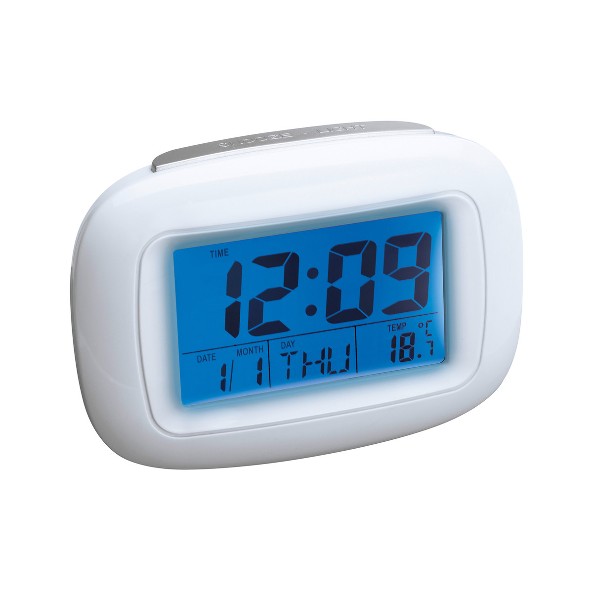 Alarmuhr mit Thermometer REEVES-DILI weiß Alarmuhr mit Thermometer REEVES-DILI weiß