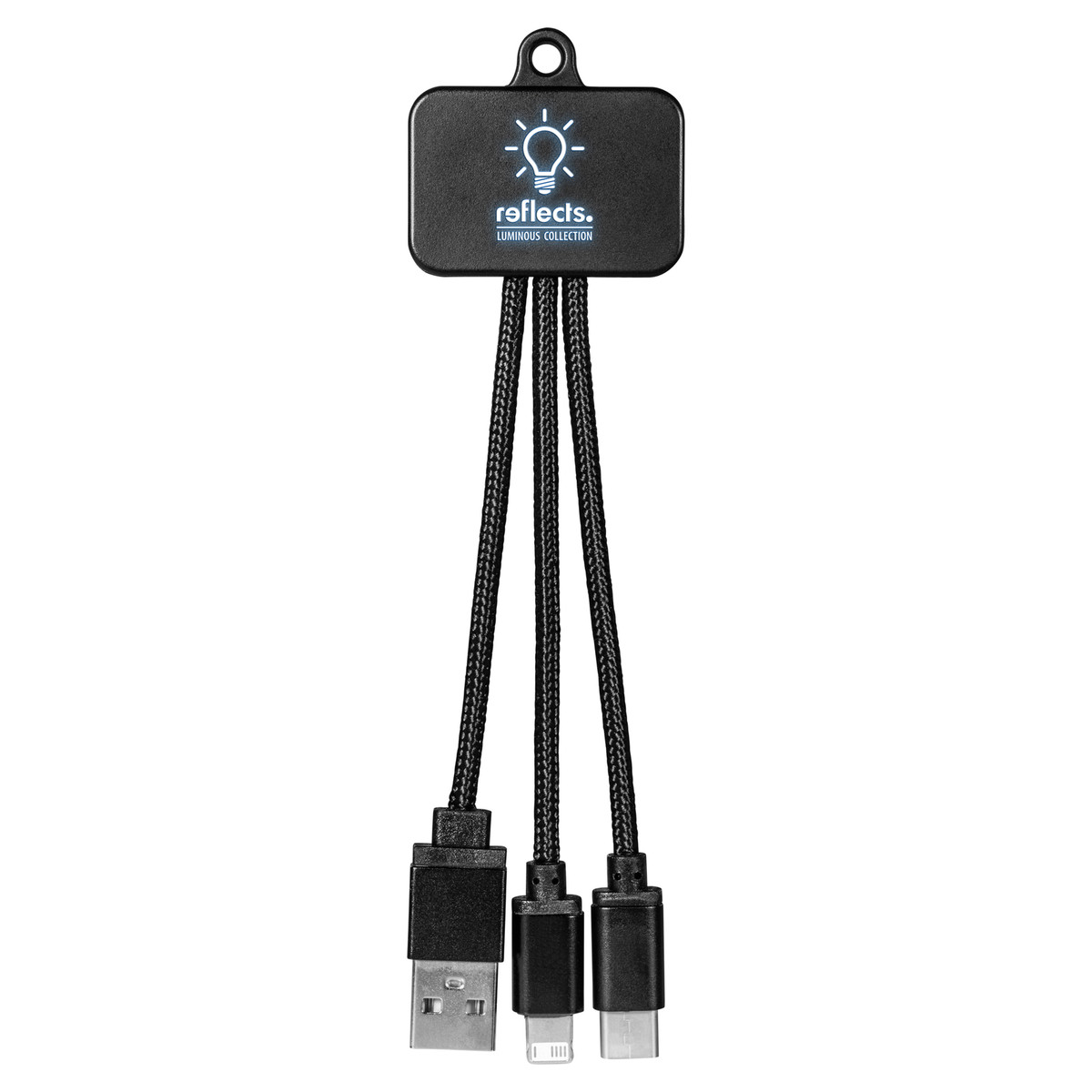 3-in-1 Ladekabel REEVES-TARRAGONA schwarz 3-in-1 Ladekabel REEVES-TARRAGONA schwarz