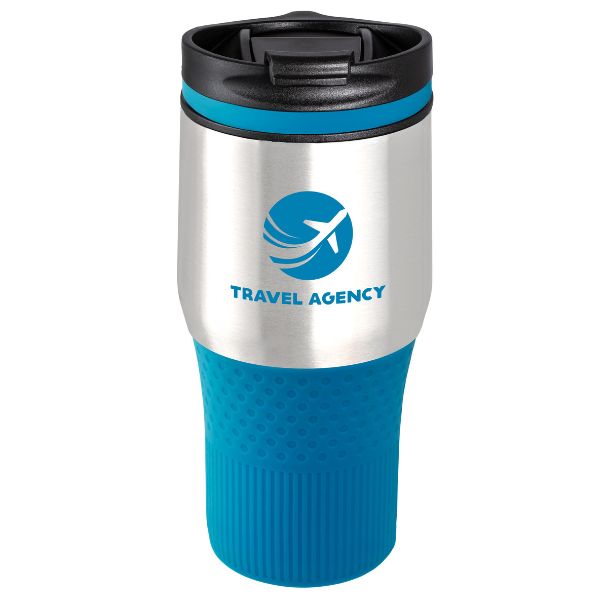 Thermobecher RETUMBLER-BAYAMO GRANDE CORPORATE silber/blau veredeltes Muster Thermobecher RETUMBLER-BAYAMO GRANDE CORPORATE silber/blau veredeltes Muster