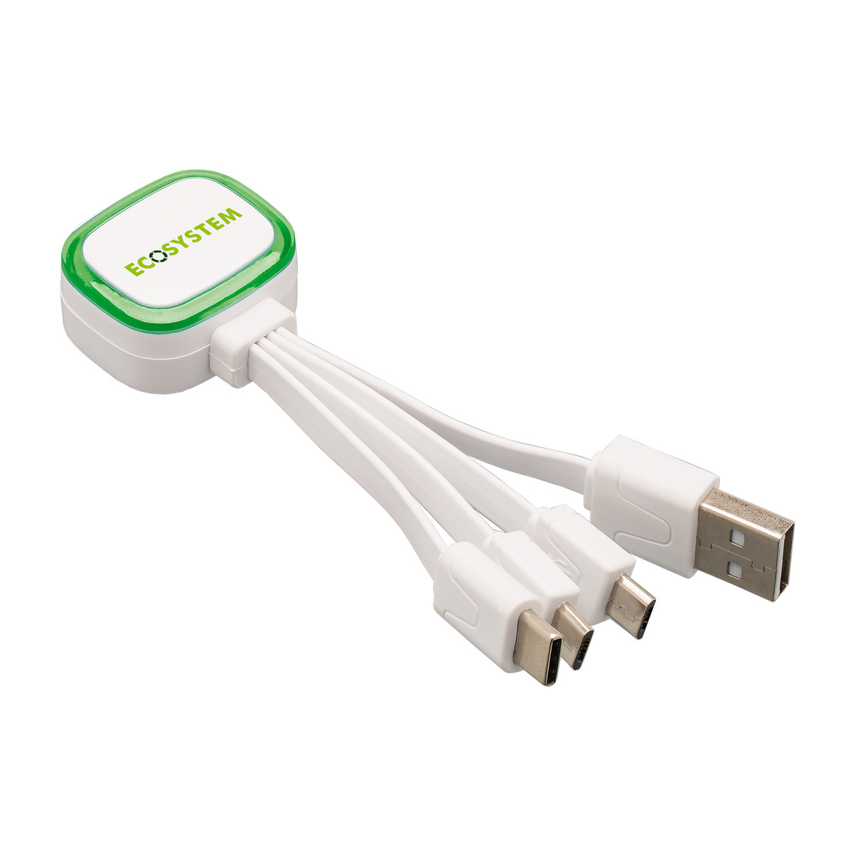 Multi-USB-Ladekabel COLLECTION 500 hellgrün Multi-USB-Ladekabel COLLECTION 500 hellgrün