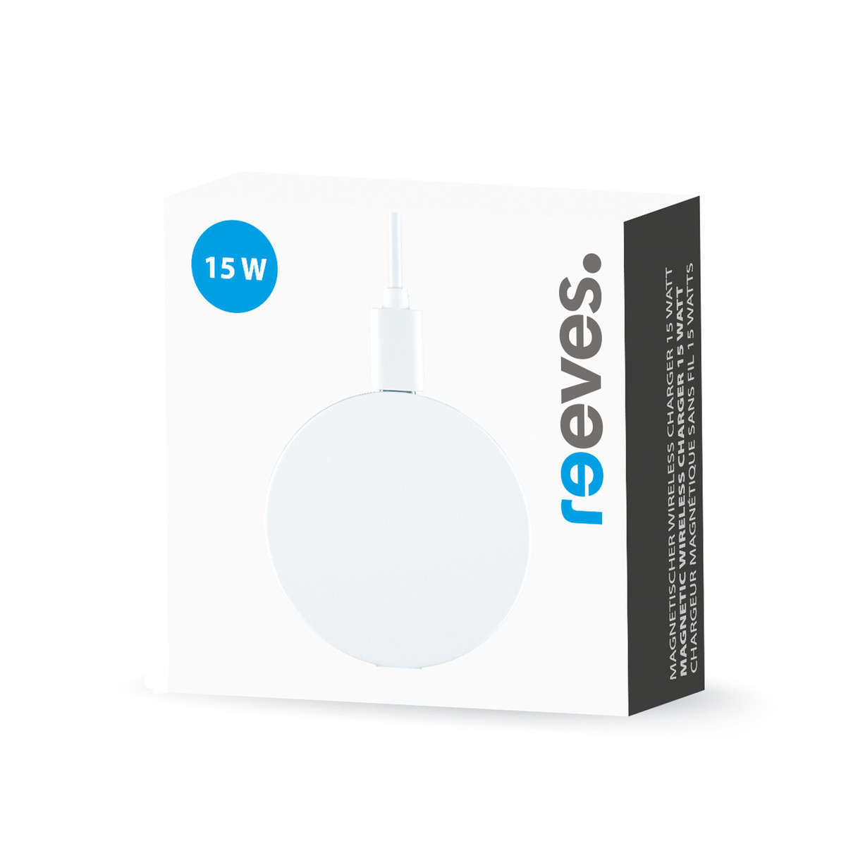 Chargeur sans fil magnétique REEVES-GUYNOM blanc Chargeur sans fil magnétique REEVES-GUYNOM blanc